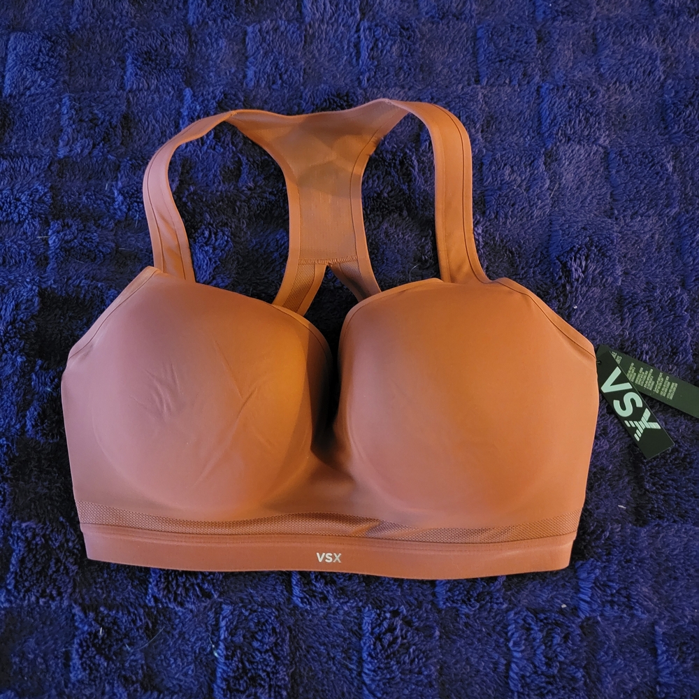 Victoria's Secret VSX Rust-Colored Padded Racerback Sports Bra